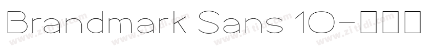 Brandmark Sans 10字体转换